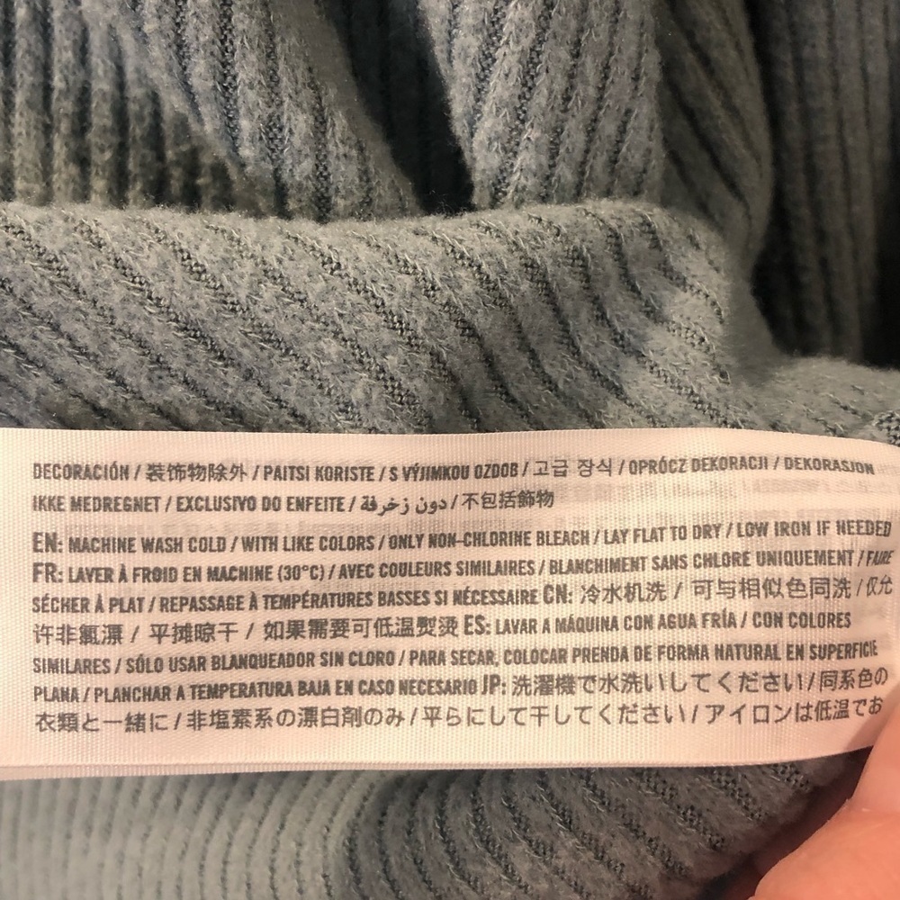 Abercrombie & Fitch Long Sleeve Blue Green Shirt - Picture 5 of 6